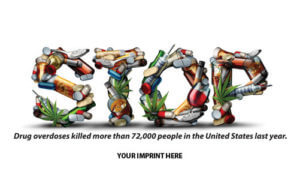 Drug Prevention Banner (Customizable): Drug Overdoses Killed... 5