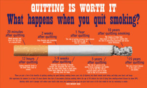 Tobacco Prevention Banner (Customizable): Quitting Is Worth It 12