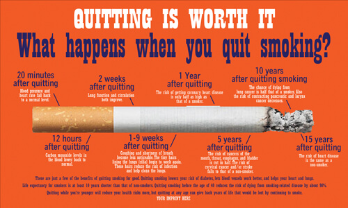 Tobacco Prevention Banner (Customizable): Quitting Is Worth It 2