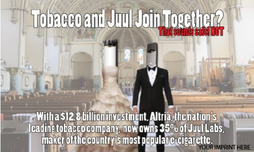 Tobacco & Vaping Prevention Banner (Customizable): Tobacco and Juul Join Together? 2