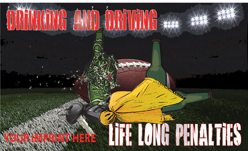 Drinking and Driving Banner (Customizable): Drinking And Driving...Life Long Penalties 1