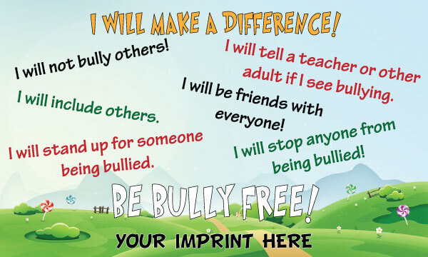 Bullying Prevention Banner (Customizable): I Will Make A Difference 2