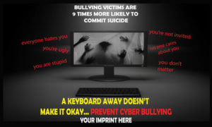 Bullying Prevention Banner (Customizable): A Keyboard Away Doesn't Make It Okay 35