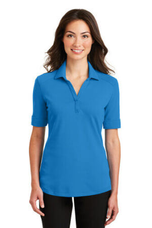 Port Authority Ladies Silk Touch Interlock Performance Polo - Embroidered 3