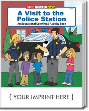A Visit To The Police Station Coloring And Activity Book - Customizable 4