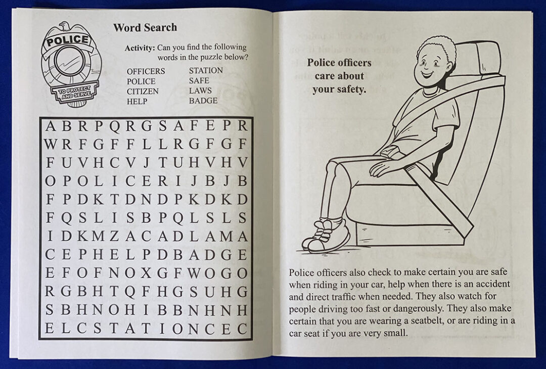 A Visit To The Police Station Coloring And Activity Book – Customizable