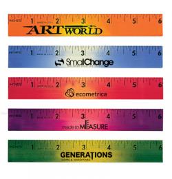 6" Mood Color Changing Wood Ruler - Customizable 6