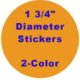 Sticker - 1 3/4" Round, 2 Color Imprint 1