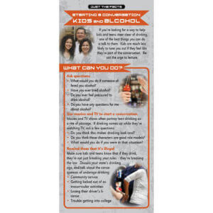 Just The Facts Rack Card: Starting A Conversation - Alcohol - Set of 100 1