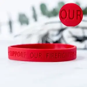 RUSH Bracelet - Silicone, Debossed, Solid - Customizable (4 Day Production Time) 3