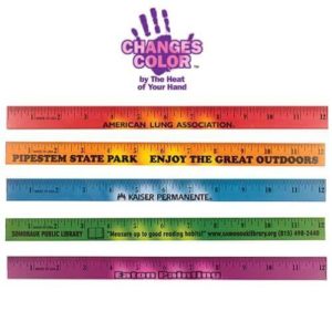 12" Mood Color Changing Wood Ruler - Customizable 4