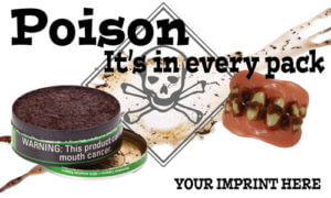 Tobacco Prevention Banner (Customizable): Poison: It's In Every Pack 25