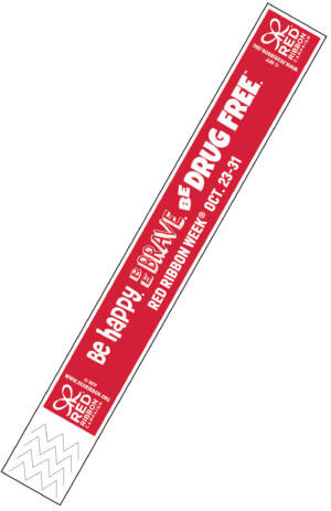 Bracelet featuring a Red Ribbon Week design