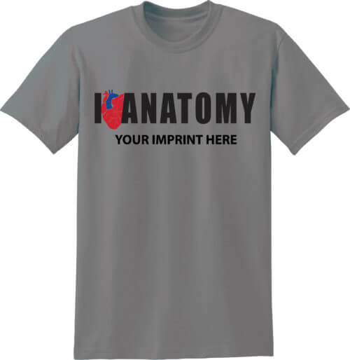 Shirt Template: I (Heart) Anatomy