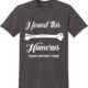 Shirt Template: I Found This Humerus