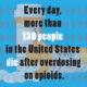 Drug Prevention Banner (Customizable): Every Day More Than 130 People... 2 Every Day More Than 130 People...