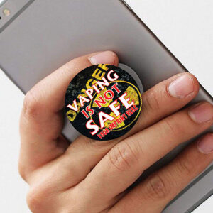 Vaping Prevention PopUp Phone Gripper (Customizable): VAPING IS NOT SAFE