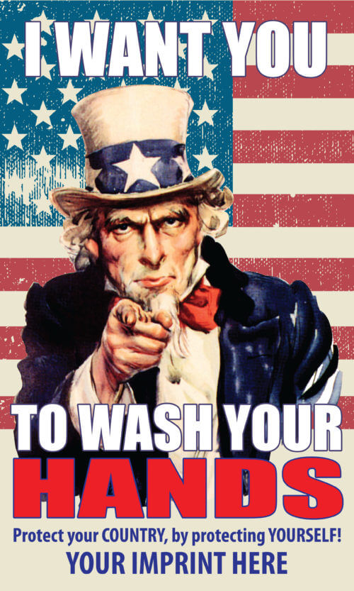 Predesigned Banner (Customizable): I Want You To Wash Your Hands Banner 3