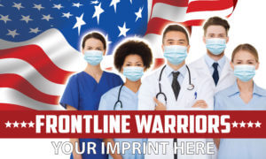 Healthcare Workers Banner (Customizable): Frontline Warriors 5