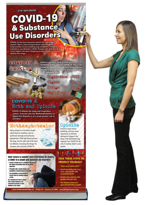 COVID-19 & Substance Use Disorders Retractable Banner 3