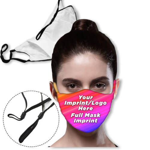 3 layer Face Mask with filter pocket & adjustable loop masks 3