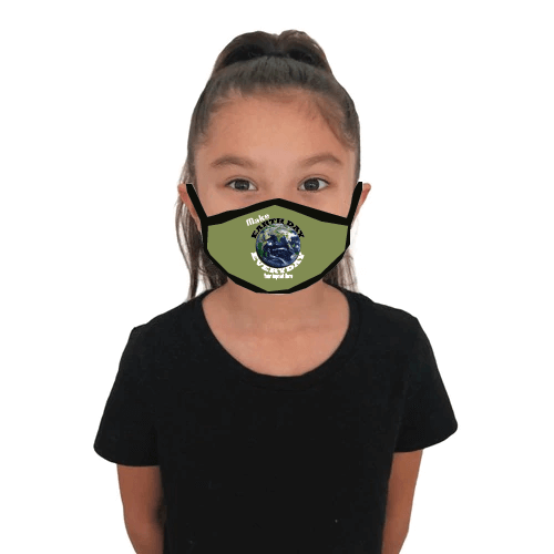 Predesigned Mask (Child or Adult sizes) - Earth Day Everyday - Customizable 2