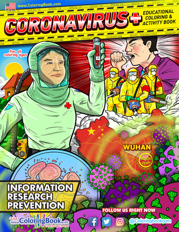 Coronavirus Coloring Book & Activity Book - Customizable 2
