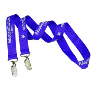 Double Ended Polyester Lanyard with Bulldog Clip 3/4" - Customizable 7