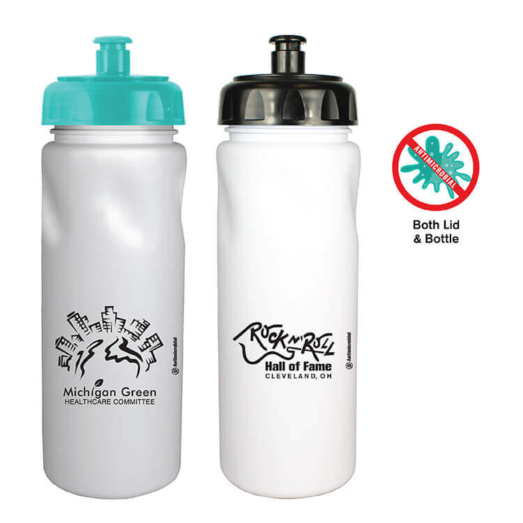 24 Oz. Antimicrobial Cycle Bottle with Push 'n Pull Cap w/ 1-Color Imprint 1