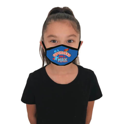 Predesigned Mask (Child or Adult sizes) - Be A Superhero Wear A Mask - Customizable 4