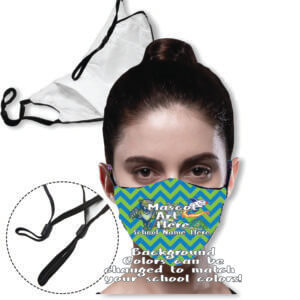 Predesigned Masks: Mascot - 3 layer Mask with filter pocket & adjustable loop masks 22