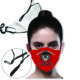 Predesigned Masks: Football - 3 layer Mask with filter pocket & adjustable loop masks 1