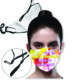 Predesigned Masks: Born to Stand Out- 3 layer Mask with filter pocket & adjustable loop masks 2