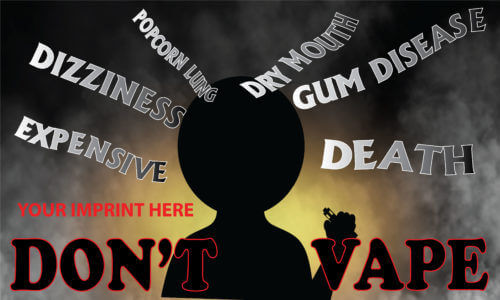 Vaping Prevention Banner (Customizable): Don't Vape 3