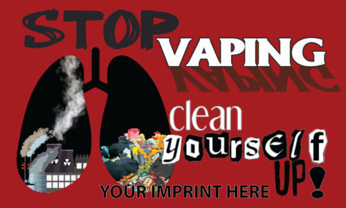 Predesigned Banner (Customizable): Stop Vaping Clean Yourself Up 3