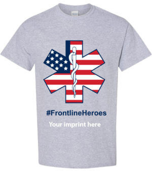 EMS Shirt: #FrontlineHeroes COVID-19 8