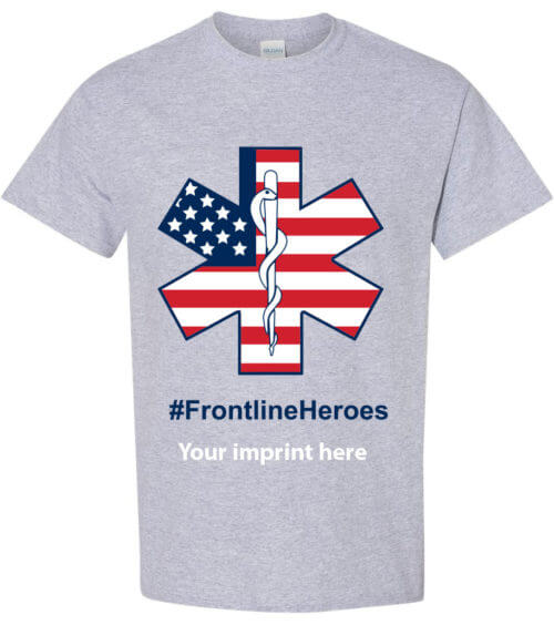 Shirt Template: #FrontlineHeroes COVID-19 Shirt 3