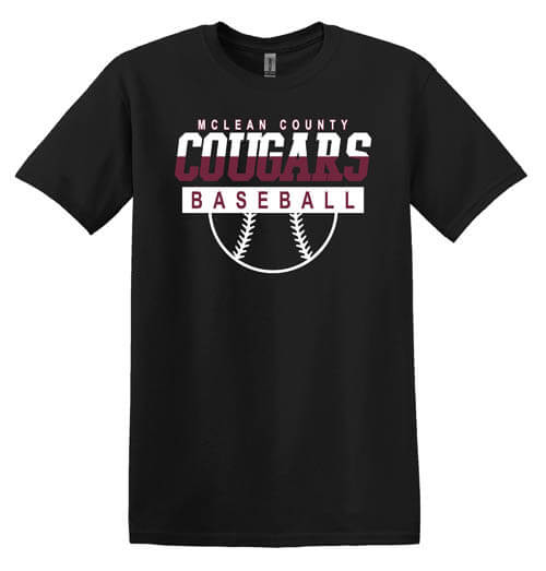 McLean County Cougars Baseball Short Sleeve Shirt 1