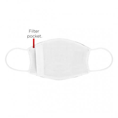 Custom Sublimation Printed Face Mask with Filter Pocket - Customizable 2