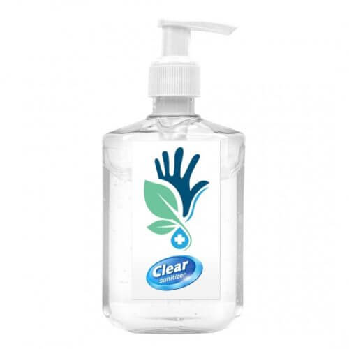 8 oz Custom Label Hand Gel Sanitizer Pump Bottle - Customizable