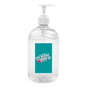 16.9 oz Custom Label Gel Hand Sanitizer Pump Bottle - Customizable