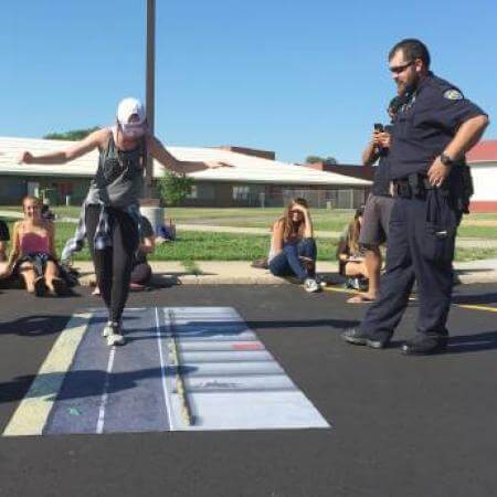 DIES Roadside Sobriety Test and Stairs Challenge Mat 1