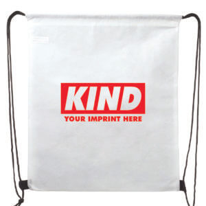 kind drawstring backpack - customizable