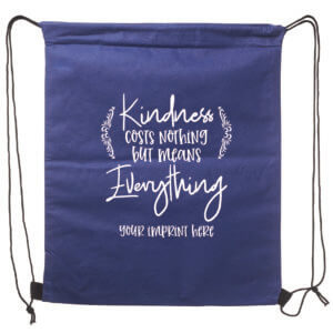 Kindness Cost Nothing But Means Everything Drawstring Backpack-Customizable