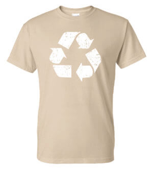 Go Green Shirt: Recycling Logo - Customizable 4