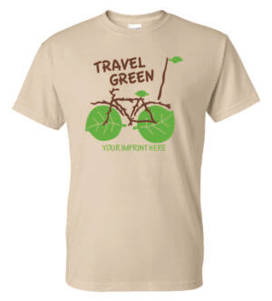 Travel Green T-Shirt- Customizable