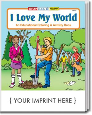 I Love My World Coloring and Activity Book-Customizable 2