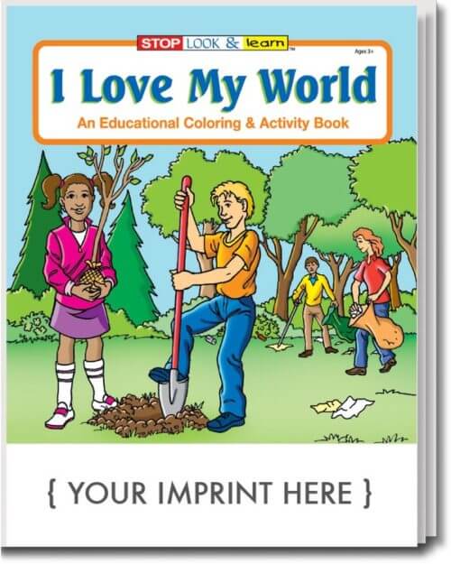 I Love My World Coloring and Activity Book-Customizable 3