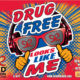 Red Ribbon Week Car Magnet | Drug Free Looks Like Me™ 1