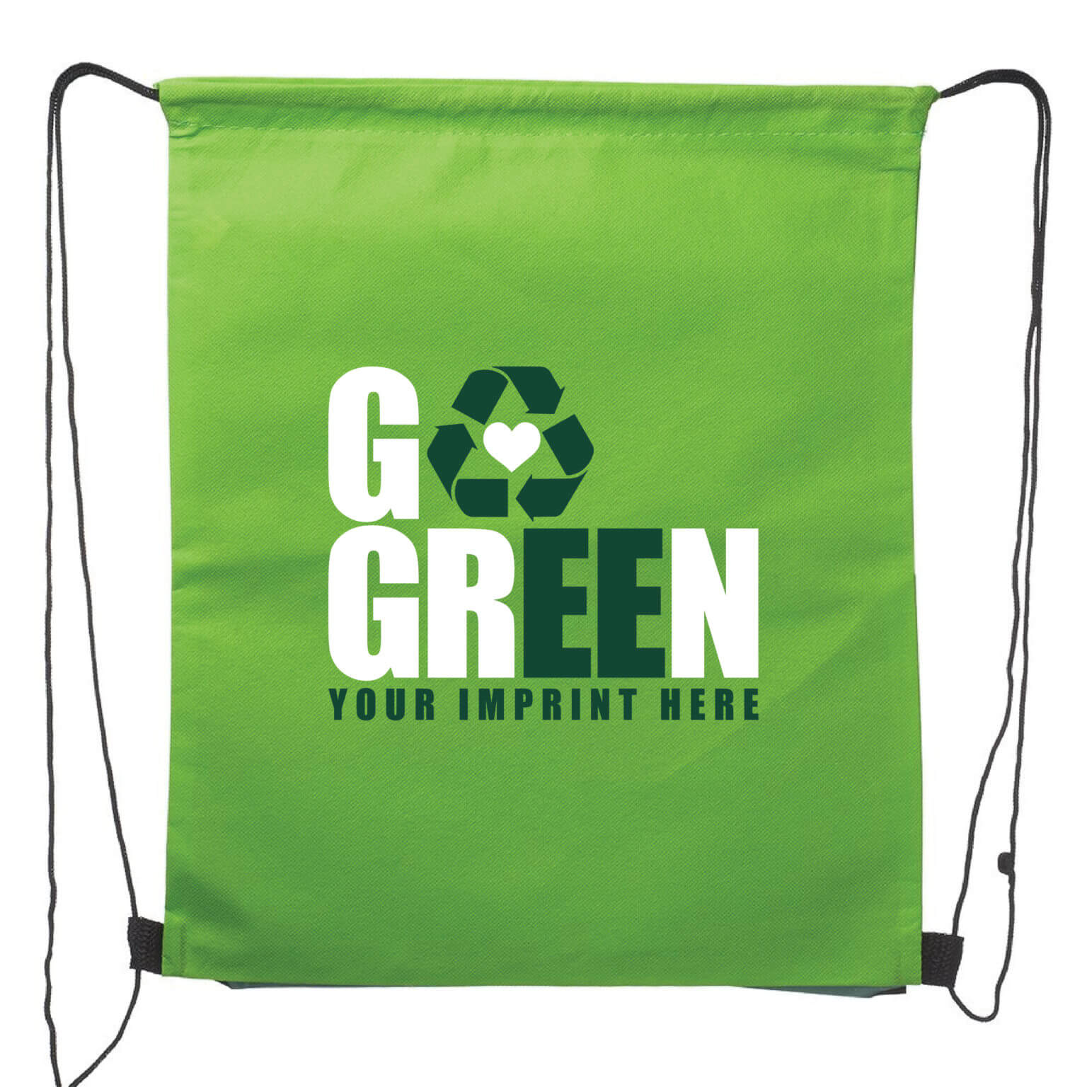 Go Green Backpack (Customizable): GO GREEN